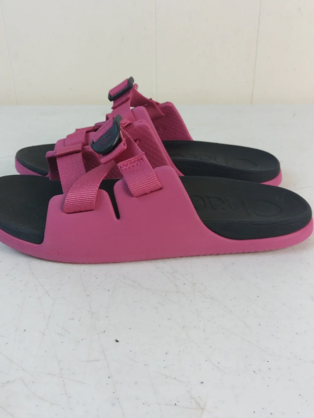 Chaco Chillos Slip On Sandals Youth Size 6 Pink Strappy Slide